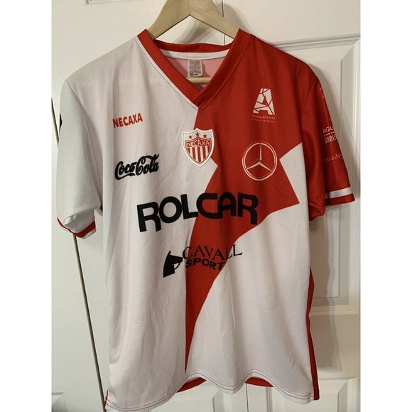 REMINI NECAXA FC Men’s Sz M SOCCER‎ FOOTBALL JERSEY SHIRT red white - Picture 3 of 7